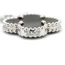 ヴァンクリーフアーペル Van Cleef & Arpels ヴィンテージ アルハンブラ VCARN18900 ホワイトゴールド×マルチカラー K18WG カルセドニー ホワイトマザーオブパール ブレーマザーオブパール ネックレス カルセドニー マザーオブパール3色