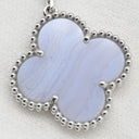 ヴァンクリーフアーペル Van Cleef & Arpels ヴィンテージ アルハンブラ VCARN18900 ホワイトゴールド×マルチカラー K18WG カルセドニー ホワイトマザーオブパール ブレーマザーオブパール ネックレス カルセドニー マザーオブパール3色