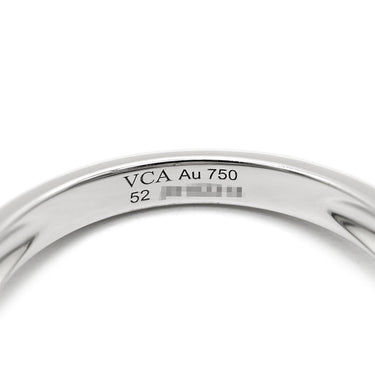 ヴァンクリーフアーペル Van Cleef & Arpels ヴィンテージ アルハンブラ VCARP9XI52 ホワイトゴールド K18WG #52(JP12) リング 指輪 ギヨシェ 750WG 12号
