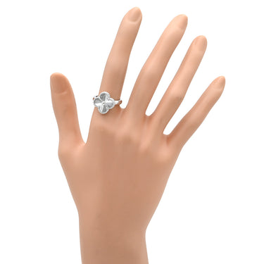 ヴァンクリーフアーペル Van Cleef & Arpels ヴィンテージ アルハンブラ VCARP9XI52 ホワイトゴールド K18WG #52(JP12) リング 指輪 ギヨシェ 750WG 12号