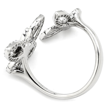 グラフ GRAFF ダブルバタフライ シルエット ダイヤモンド RGR789 ホワイトゴールド K18WG ダイヤモンド リング 指輪 蝶 2モチーフ 8.5号