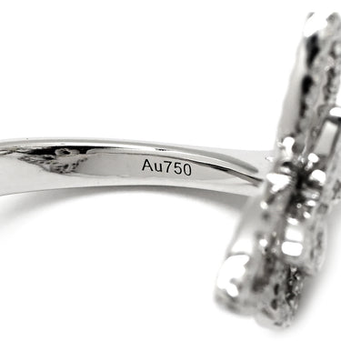 グラフ GRAFF ダブルバタフライ シルエット ダイヤモンド RGR789 ホワイトゴールド K18WG ダイヤモンド リング 指輪 蝶 2モチーフ 8.5号