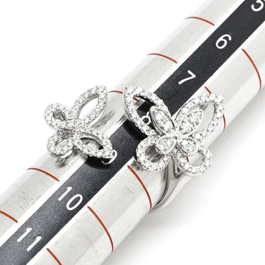 グラフ GRAFF ダブルバタフライ シルエット ダイヤモンド RGR789 ホワイトゴールド K18WG ダイヤモンド リング 指輪 蝶 2モチーフ 8.5号