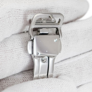 エルメス HERMES 純正 シルバー ステンレススチール 腕時計パーツ 13mm幅対応 バックル ステンレス スチール SS フォールディング 替え Dバックル プッシュ
