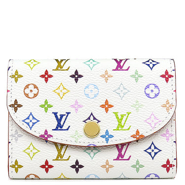 ルイヴィトン LOUIS VUITTON LV × TM ポルトモネ ロザリ M13399 マルチカラー モノグラムキャンバス コインケース ゴールド金具 カードケース 村上隆