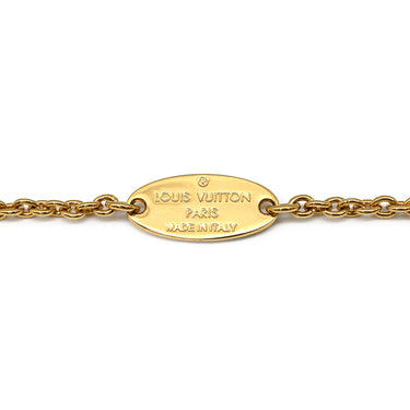 ルイヴィトン LOUIS VUITTON LV アイコニック M00587 ゴールド GP ストラス ブレスレット LVサークル LVイニシャル モノグラム･フラワー