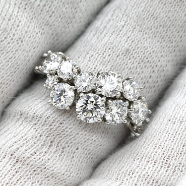 ハリーウィンストン Harry Winston スパークリング クラスター FRDPCLRFSPC-065 プラチナシルバー Pt950 ダイヤモンド リング 指輪 ダイヤモンド 12石 12.5号