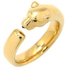 カルティエ Cartier パンテール ドゥ カルティエ SM B4230100 イエローゴールド K18YG オニキス ツァボライト #51(JP11) リング 指輪 18K 750 YG オニキス ツァボライト 10.5号
