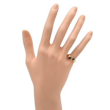 ピアジェ PIAGET ポセション ダイヤリング グリーン×ピンクゴールド K18PG ダイヤモンド マラカイト #51(JP11) リング 指輪 緑 マラカイト 18K 750 PG 11号