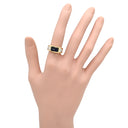 カルティエ Cartier ディアボロ ブルー×イエローゴールド K18YG サファイア ダイヤモンド #50(JP10) リング 指輪 サファイア ダイヤ 18K 750 YG 10号