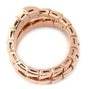 ブルガリ BVLGARI セルペンティ ヴァイパー ダブルコイル 357868 ピンクゴールド K18PG ダイヤモンド 14039 リング 指輪 ダイヤモンド 18K 750 PG 15号