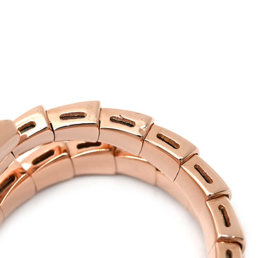 ブルガリ BVLGARI セルペンティ ヴァイパー ダブルコイル 357868 ピンクゴールド K18PG ダイヤモンド 14039 リング 指輪 ダイヤモンド 18K 750 PG 15号