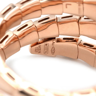 ブルガリ BVLGARI セルペンティ ヴァイパー ダブルコイル 357868 ピンクゴールド K18PG ダイヤモンド 14039 リング 指輪 ダイヤモンド 18K 750 PG 15号
