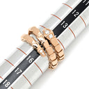 ブルガリ BVLGARI セルペンティ ヴァイパー ダブルコイル 357868 ピンクゴールド K18PG ダイヤモンド 14039 リング 指輪 ダイヤモンド 18K 750 PG 15号