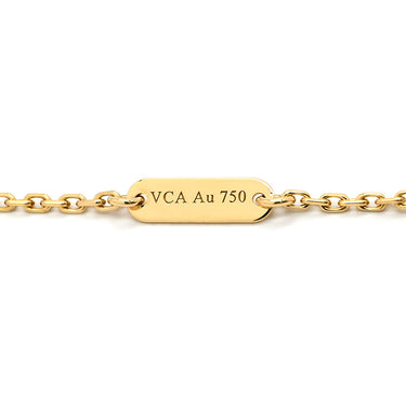 ヴァンクリーフアーペル Van Cleef & Arpels ヴィンテージ アルハンブラ VCARA45800 ブラック×イエローゴールド K18YG オニキス ネックレス Au750 18K オニキス