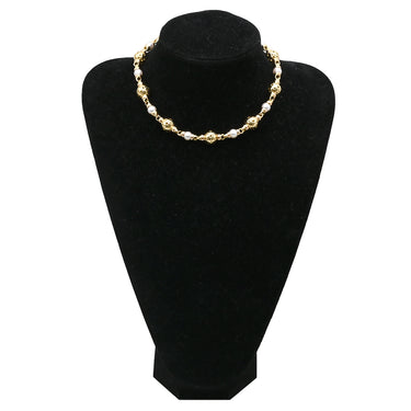 ブルガリ BVLGARI パール ネックレス パールホワイト×イエローゴールド K18YG パール ネックレス Au750 18K 18金 真珠