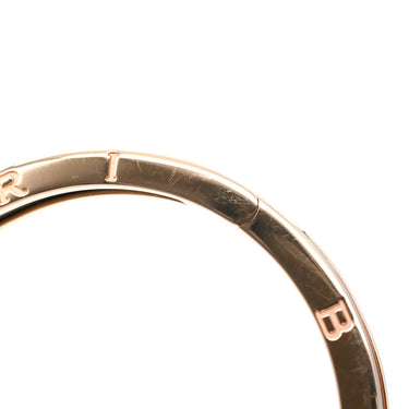 ブルガリ BVLGARI ビーゼロワン B-zero1 358058 ブラック×ピンクゴールド K18PG セラミック M ブレスレット 黒 AU750 18K PG バングル セラミック