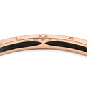 ブルガリ BVLGARI ビーゼロワン B-zero1 358058 ブラック×ピンクゴールド K18PG セラミック M ブレスレット 黒 AU750 18K PG バングル セラミック