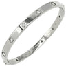 カルティエ Cartier LOVE ラブブレスレット クラシックモデル 旧型 B6010920 ホワイトゴールド K18WG ダイヤモンド #20 ブレスレット Au750 18K バングル 10P ダイヤ