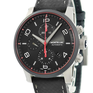 腕時計 モンブラン Montblanc タイムウォーカー アーバンスピード クロノグラフ MB112604 自動巻き メンズ デイト スモールセコンド 黒