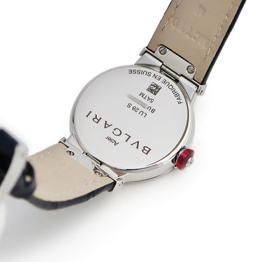腕時計 ブルガリ BVLGARI ルチェア 103617 LU28S クオーツ レディース 純正ダイヤ ブルー アベンチュリン マルケトリ