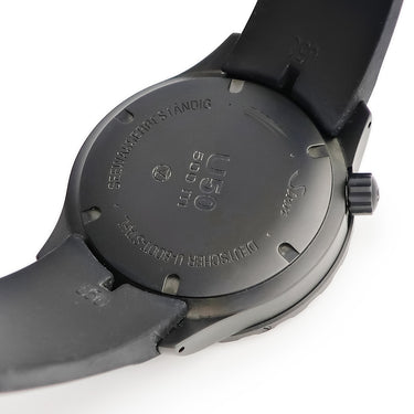 腕時計 ジン SINN U50.S 自動巻き メンズ Uボートスチール DLC テギメント加工 ダイバーズ 4時位置リューズ 黒