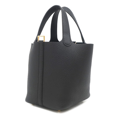 エルメス HERMES ピコタンロックPM ブラック トリヨンクレマンス ハンドバッグ ゴールド金具 新品 未使用 黒 2025年製