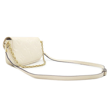 ルイヴィトン LOUIS VUITTON ウォレット オン チェーン アイビー M82210 クレーム モノグラムアンプラント 2WAYバッグ ゴールド金具 ショルダー