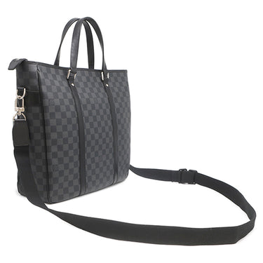 ルイヴィトン LOUIS VUITTON タダオ N51192 ダミエグラフィット ダミエグラフィットキャンバス ビジネスバッグ シルバー金具 黒 グレー 2WAY トート ショルダー