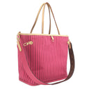 ルイヴィトン LOUIS VUITTON ネヴァーフル インサイドアウト MM M12257 ローズポンディシェリ キャンバス モノグラムキャンバス ローズポンディシェリテキスタイル 2WAYバッグ ゴールド金具 リバーシブル