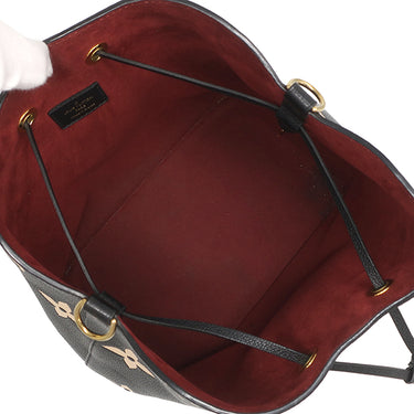 ルイヴィトン LOUIS VUITTON ネオノエ MM M45497 ブラック×ベージュ レザー バイカラーモノグラムアンプラントレザー 2WAYバッグ ゴールド金具 2WAY ポーチ欠品