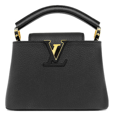 ルイヴィトン LOUIS VUITTON カプシーヌ MINI M56071 ノワール レザー トリヨンレザー 2WAYバッグ ゴールド金具 ショルダー ハンドバッグ 黒