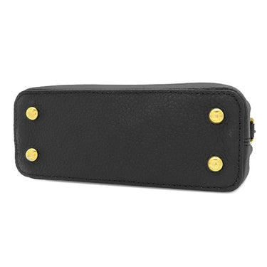 ルイヴィトン LOUIS VUITTON カプシーヌ MINI M56071 ノワール レザー トリヨンレザー 2WAYバッグ ゴールド金具 ショルダー ハンドバッグ 黒