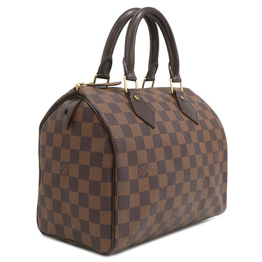 ルイヴィトン LOUIS VUITTON スピーディ 25 N41532 ダミエエベヌ ダミエキャンバス ハンドバッグ ゴールド金具 茶 ボストン