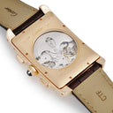 腕時計 カルティエ Cartier タンクアメリカン クロノグラフ XL W2609356 自動巻き メンズ K18PG無垢 角型 ローマン 青針 ビッグデイト