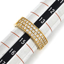 ノンブランド NON BRAND ダイヤ 1.00ct イエローゴールド K18YG ダイヤモンド リング 指輪 K18YG Au750 18K パヴェワイドリング 14.5号
