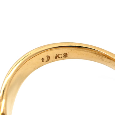 タサキ TASAKI パール リング パールホワイト×イエローゴールド K18YG パール リング 指輪 K18YG クラスター真珠 オーバル型パール 10.5号