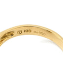 タサキ TASAKI ダイヤ デザインリング パールホワイト×イエローゴールド K18YG Pt900 パール ダイヤモンド リング 指輪 TASAKI Au750 18K 18金 パヴェ 10号