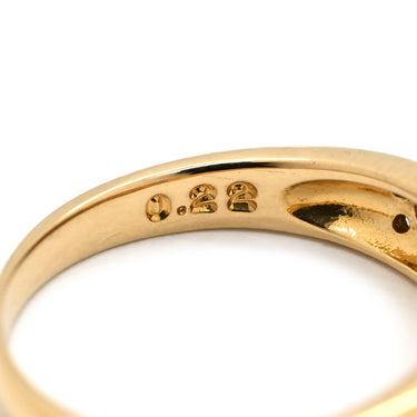 タサキ TASAKI ダイヤ デザインリング イエローゴールド K18YG ダイヤモンド リング 指輪 TASAKI Au750 18K 18金 パヴェ 6号