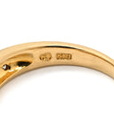 タサキ TASAKI ダイヤ デザインリング イエローゴールド K18YG ダイヤモンド リング 指輪 TASAKI Au750 18K 18金 パヴェ 6号