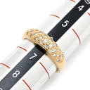 タサキ TASAKI ダイヤ デザインリング イエローゴールド K18YG ダイヤモンド リング 指輪 TASAKI Au750 18K 18金 パヴェ 6号