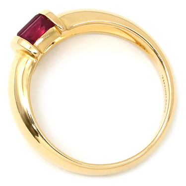 ティファニー Tiffany & Co ルビー スタッキング レッド×イエローゴールド K18YG ルビー リング 指輪 T＆Co. 18K 750 YG 3P 3石 バケットミックスカット 9号