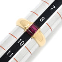 ティファニー Tiffany & Co ルビー スタッキング レッド×イエローゴールド K18YG ルビー リング 指輪 T＆Co. 18K 750 YG 3P 3石 バケットミックスカット 9号
