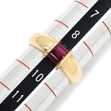 ティファニー Tiffany & Co ルビー スタッキング レッド×イエローゴールド K18YG ルビー リング 指輪 T＆Co. 18K 750 YG 3P 3石 バケットミックスカット 9号