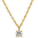 ティファニー Tiffany & Co ソリティア ダイヤモンド ペンダント イエローゴールド K18YG ダイヤモンド ネックレス T&Co. 1P 1石 1粒 Au750 18K YG