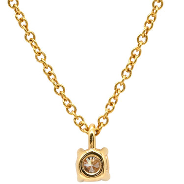 ティファニー Tiffany & Co ソリティア ダイヤモンド ペンダント イエローゴールド K18YG ダイヤモンド ネックレス T&Co. 1P 1石 1粒 Au750 18K YG