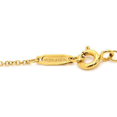 ティファニー Tiffany & Co ソリティア ダイヤモンド ペンダント イエローゴールド K18YG ダイヤモンド ネックレス T&Co. 1P 1石 1粒 Au750 18K YG