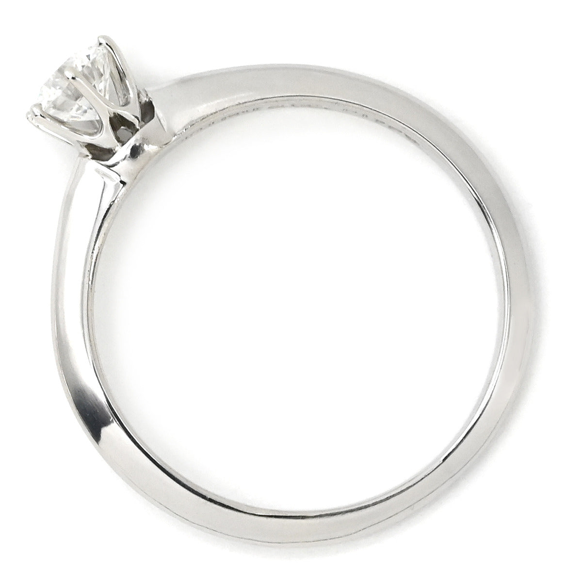 ティファニー Tiffany & Co ソリティア ダイヤリング プラチナシルバー