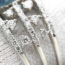 ノンブランド NON BRAND アクアマリン2.07ct ダイヤ0.83ct ブルー×プラチナシルバー Pt900 アクアマリン リング 指輪 Pt900 ライトブルー 水色 オープンワーク 13号