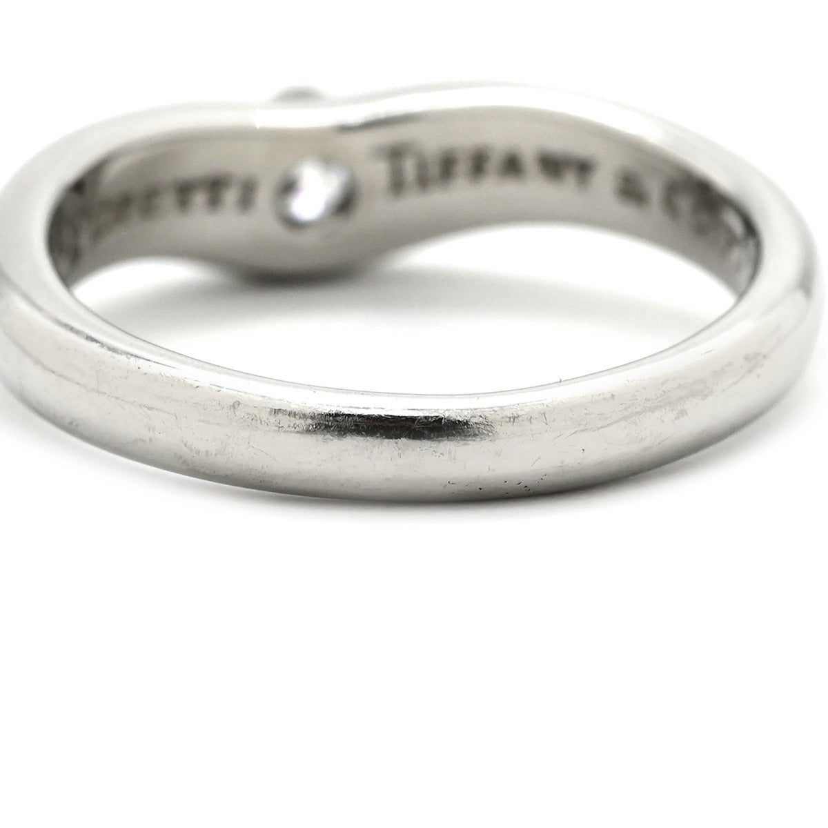 ティファニー Tiffany & Co カーブドバンド ダイヤ プラチナ ティファニー Tiffany & Co カーブドバンド ダイヤ プラチナ